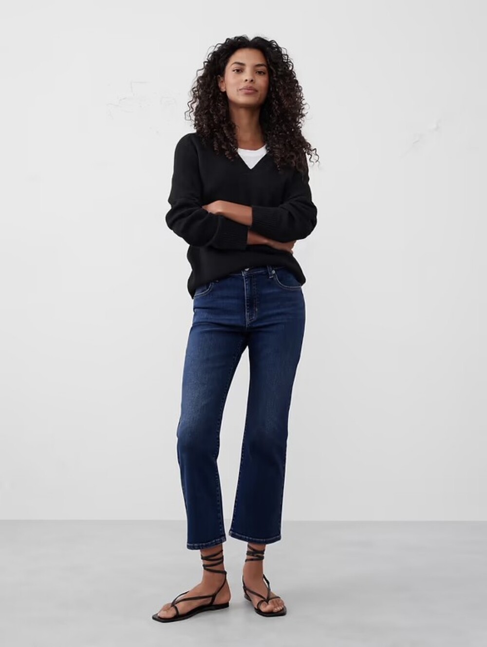 NWT Banana Republic Factory High Waisted Cropped Jeans, Size 29 Tall